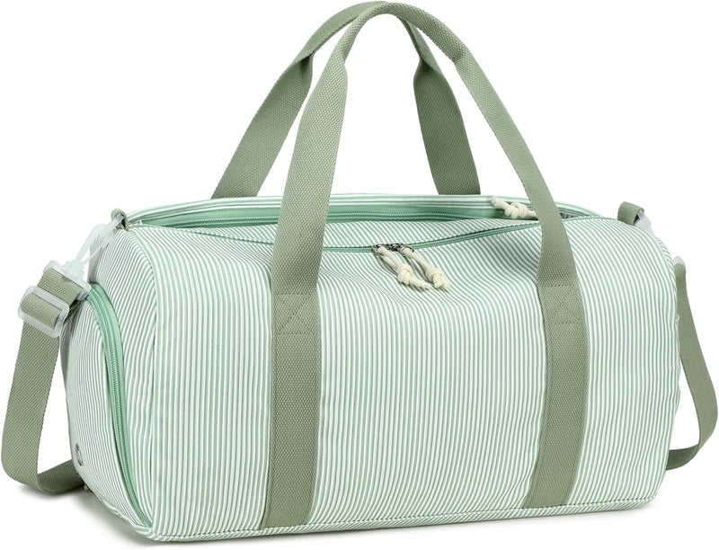 BLUBOON Duffle Bag Girls Kids Cute Gym Bag with Shoes Compartment & Wet Separation Waterproof Sports Overnight Travel Bag - Image 1